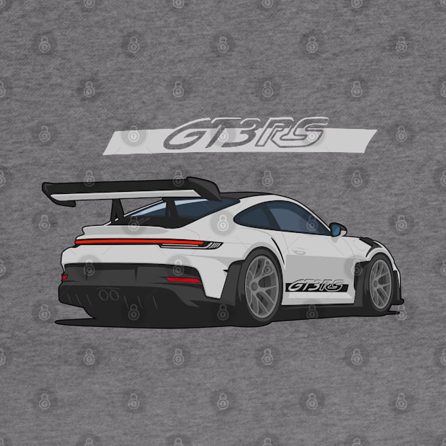 Rear car 911 gt3 rs grey by creative.z